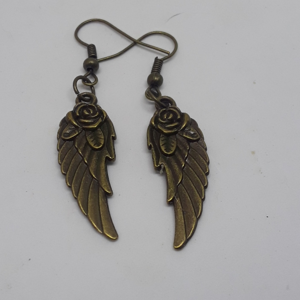 angel wing earrings